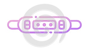 VR Headset: Immersive Virtual Reality Gaming Tech, vector design Generative AI