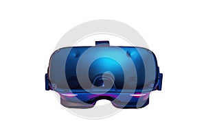 Vr Headset Shows Modern Technology and Virtual Reality Experience with Futuristic Entertainment