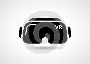 VR headset vector illustration icon