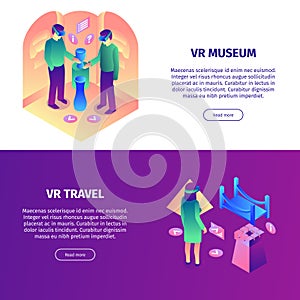 VR Isometric Horizontal Banners