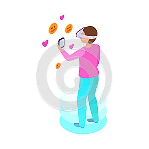 VR Likes Isometric Composition