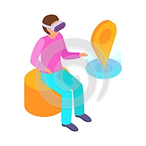 VR Location Isometric Composition