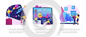 Virtual environment architecture vector concept metaphors