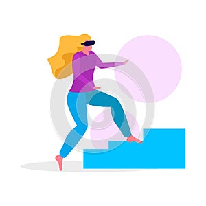 VR Stairs Flat Composition