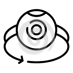 Vr web camera icon outline vector. Digital platform