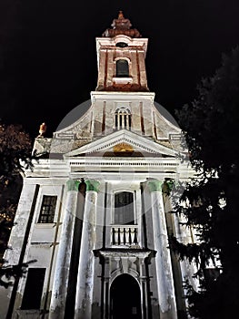 Vrbas Serbia Protestant Church in the evening Evangelism