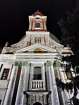 Vrbas Serbia Protestant Church in town centre Evangelism front facade