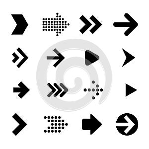 Vrctor arrow icon set.
