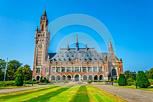 Vredespaleis, seat of the international court of justice, in the hague, netherlands