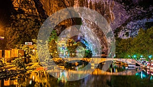 Vrelo Bune, source of the Buna river, in Blagaj