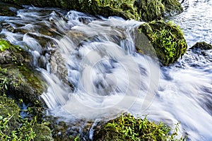 Vrelo river waterfall at Perucac in Serbia