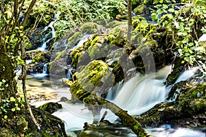 Vrelo river waterfall at Perucac in Serbia