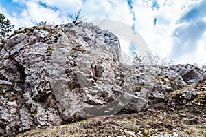 Vrsatec rocky mountain in Slovakia