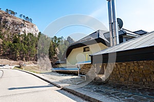 Vrsatec rocky mountain in Slovakia