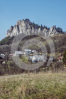 Vrsatske rocks and Vrsatecke Podhradie in Slovakia