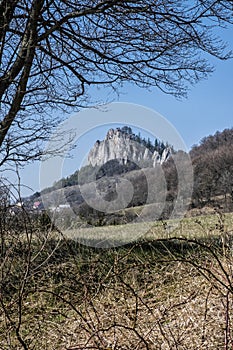 Vrsatske rocks, White Carpathian mountains in Slovakia