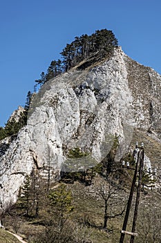 Vrsatske rocks, White Carpathian mountains in Slovakia