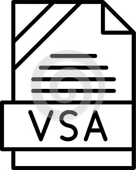 VSA Outline Vector Icon
