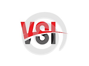VSI Letter Initial Logo Design Vector Illustration