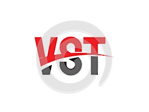 VST Letter Initial Logo Design Vector Illustration