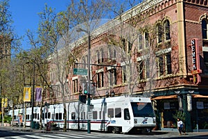 VTA Light Rail in San Jose, California, USA