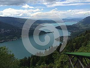 Vue from lake Annecy French Alps