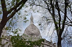 Vue of the Sacre Coeur dome, France