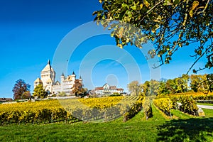 Vufflens castle in Switzerland