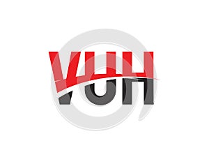 VUH Letter Initial Logo Design Vector Illustration photo