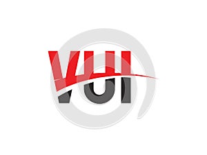 VUI Letter Initial Logo Design Vector Illustration