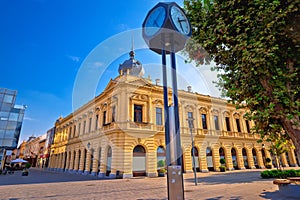 Vukovar town square and architecture street view