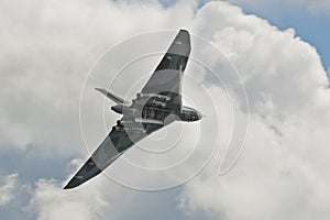 Vulcan Bomber with bomb door open Avro in Flight