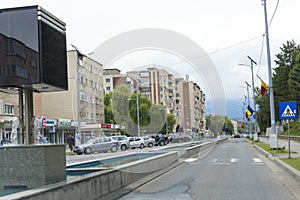Mihai Viteazu boulevard from Vulcan city