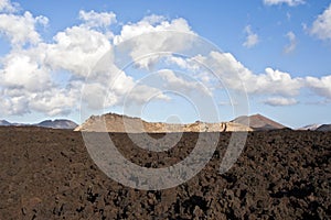 Vulcanic landscape under