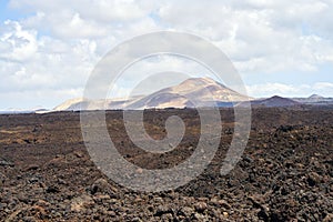 Vulcanic landscape in Lanzarote