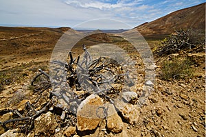 Vulcanic timanfaya rock stone sky hill