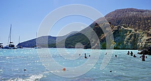 vulcano beach, aeolian islands, Italy photo