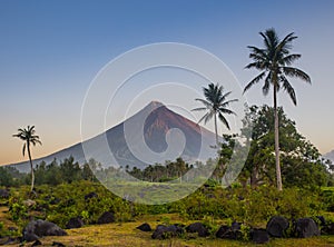 Vulcano Mount Mayon in the Philippines