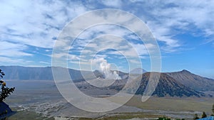 Vulkanik mountain in the morning from Bromo Mountain, Indonesia