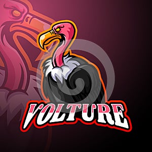 Vulture esport logo mascot design