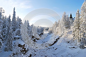 Vuoksa river-bed. Finland