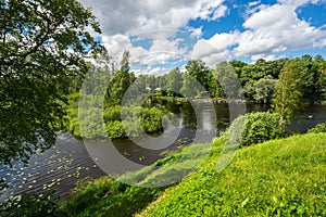 Vuoksa river at the town of Priozersk