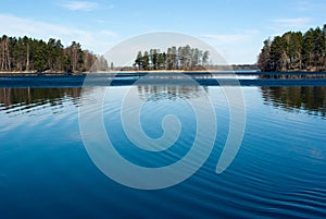 Vuoksi River Spring Landscape