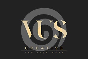 VUS abstract letter logo design