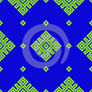 Seamless geometric pattern. Ethnic embroidery.