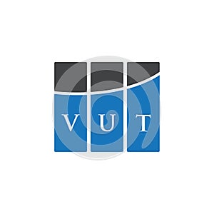 VUT letter logo design on WHITE background. VUT creative initials letter logo concept. VUT letter design
