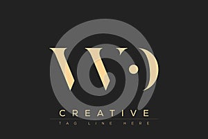 VVO abstract letter logo design