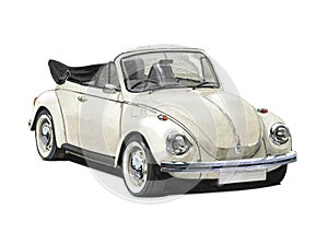 VW Beetle Convertible 1970s