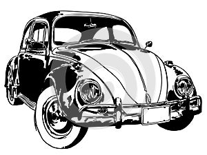 Vw beetle Vector, Eps, Logo, Icon, Silhouette Illustration by crafteroks for different uses. Visit my website at https://crafterok