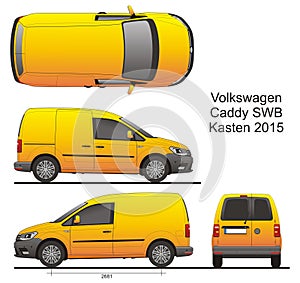 VW Caddy SWB Kasten 2015